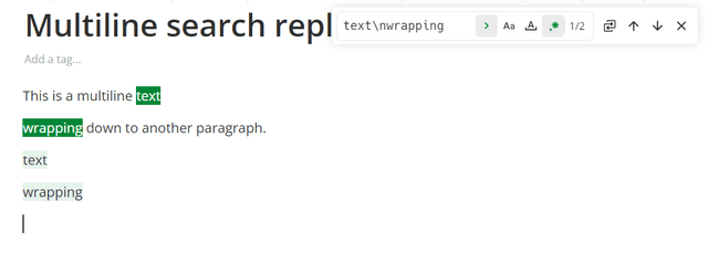 Multiline search & replace.