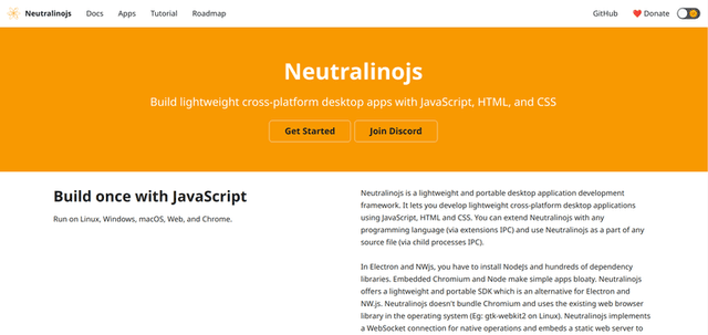 The next best alternative to Electron & Tauri